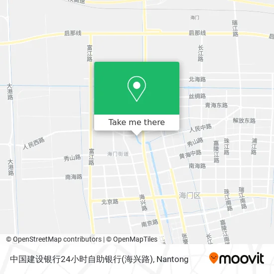 中国建设银行24小时自助银行(海兴路) map