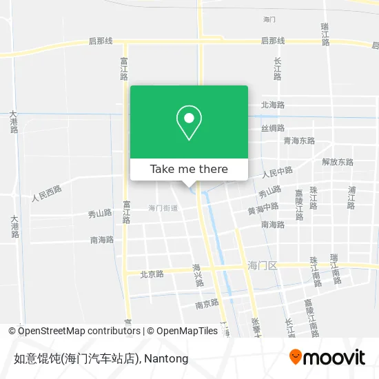 如意馄饨(海门汽车站店) map
