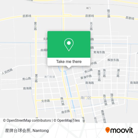 星牌台球会所 map