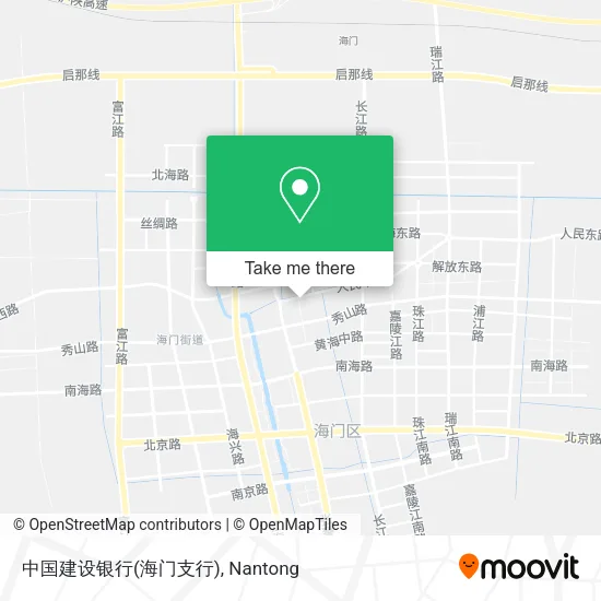 中国建设银行(海门支行) map
