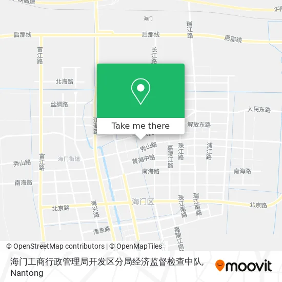 海门工商行政管理局开发区分局经济监督检查中队 map
