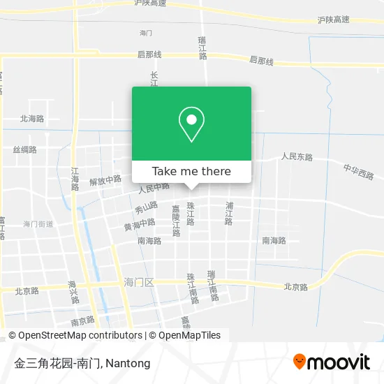 金三角花园-南门 map