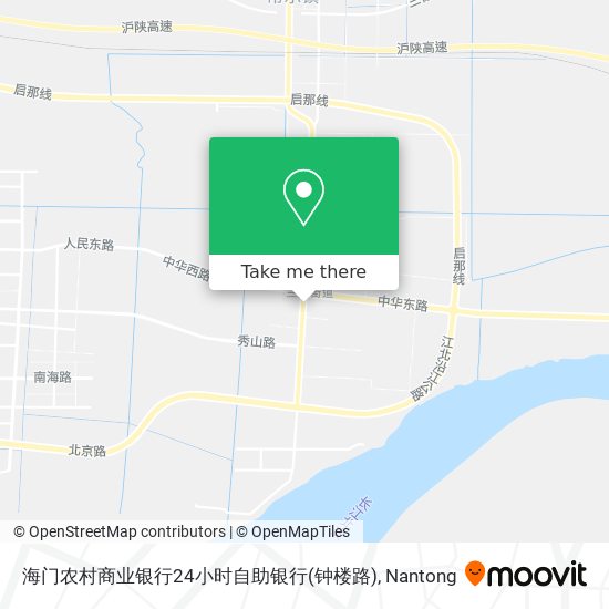 海门农村商业银行24小时自助银行(钟楼路) map