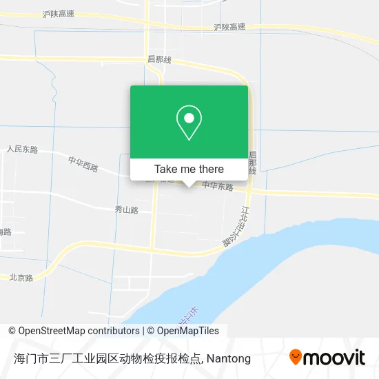 海门市三厂工业园区动物检疫报检点 map