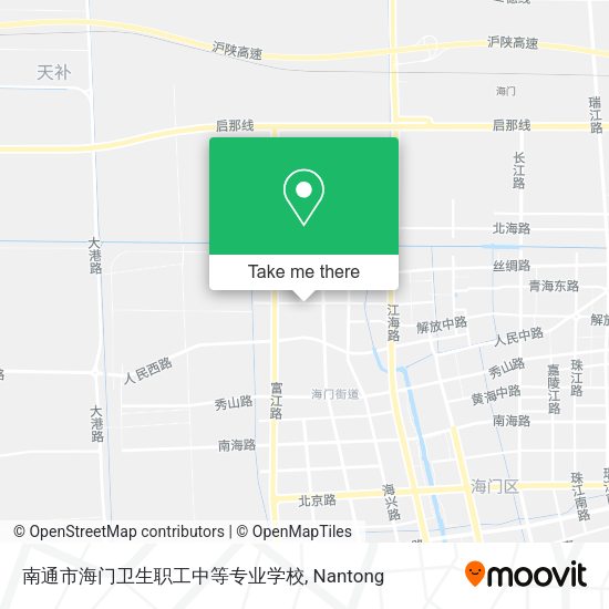南通市海门卫生职工中等专业学校 map