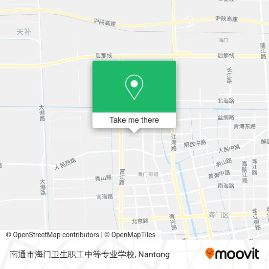 南通市海门卫生职工中等专业学校 map