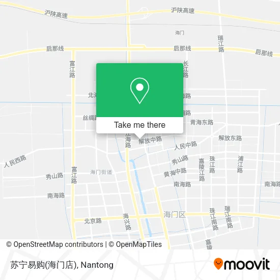 苏宁易购(海门店) map