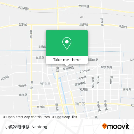 小蔡家电维修 map
