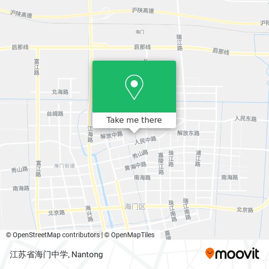 江苏省海门中学 map