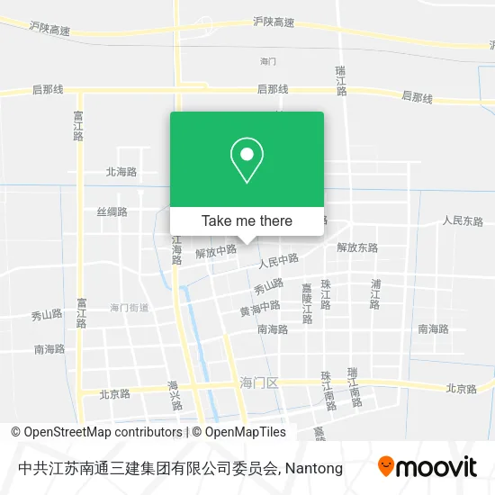 中共江苏南通三建集团有限公司委员会 map