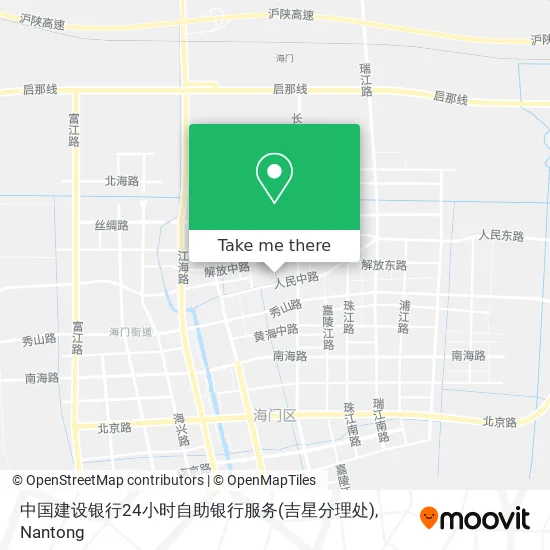 中国建设银行24小时自助银行服务(吉星分理处) map