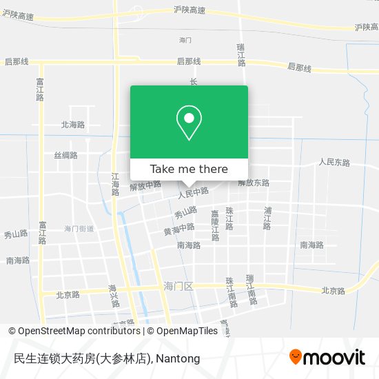 民生连锁大药房(大参林店) map