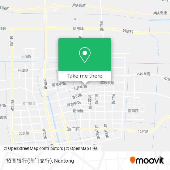 招商银行(海门支行) map