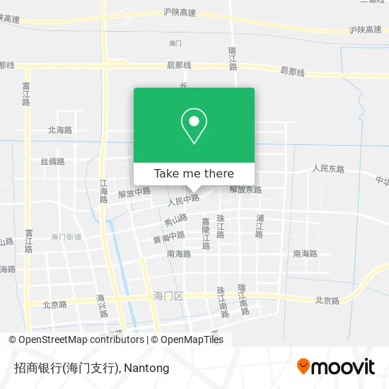 招商银行(海门支行) map