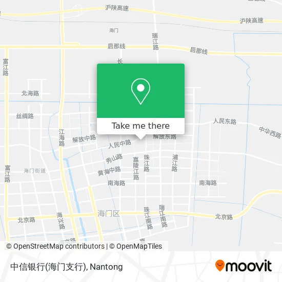 中信银行(海门支行) map
