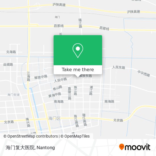 海门复大医院 map