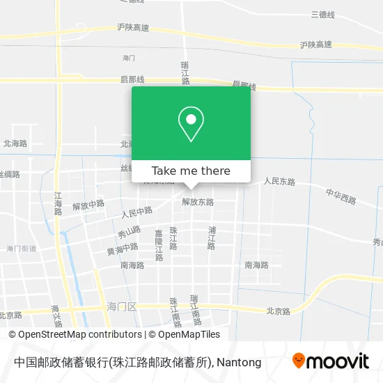 中国邮政储蓄银行(珠江路邮政储蓄所) map