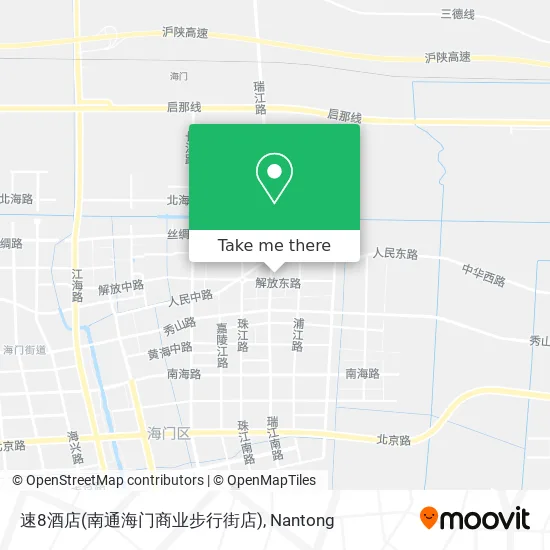 速8酒店(南通海门商业步行街店) map