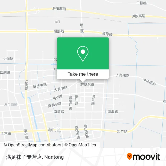 满足袜子专营店 map