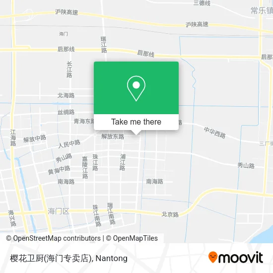 樱花卫厨(海门专卖店) map