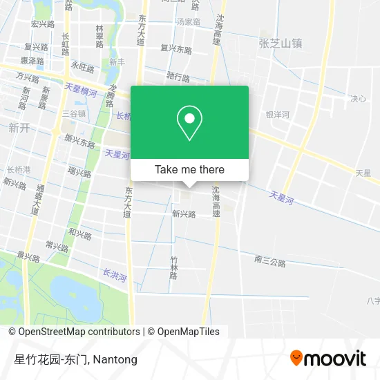 星竹花园-东门 map