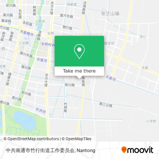 中共南通市竹行街道工作委员会 map