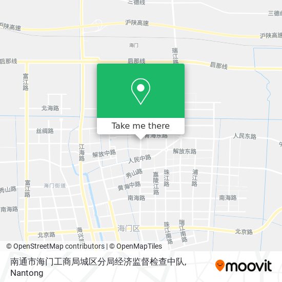 南通市海门工商局城区分局经济监督检查中队 map