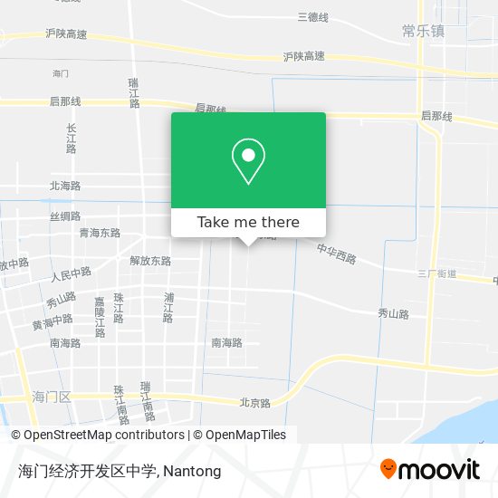 海门经济开发区中学 map