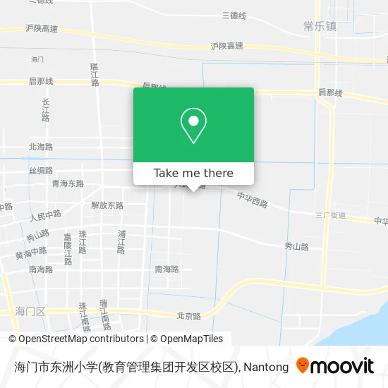 海门市东洲小学(教育管理集团开发区校区) map