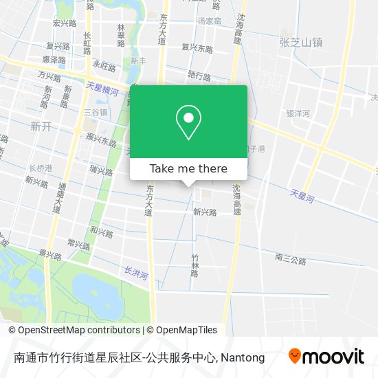 南通市竹行街道星辰社区-公共服务中心 map