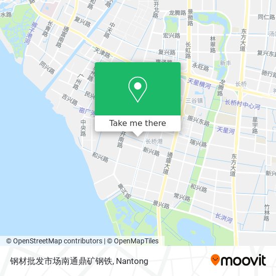 钢材批发市场南通鼎矿钢铁 map