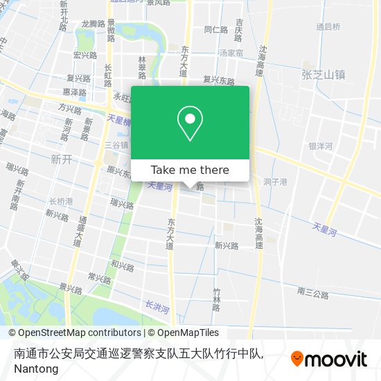 南通市公安局交通巡逻警察支队五大队竹行中队 map