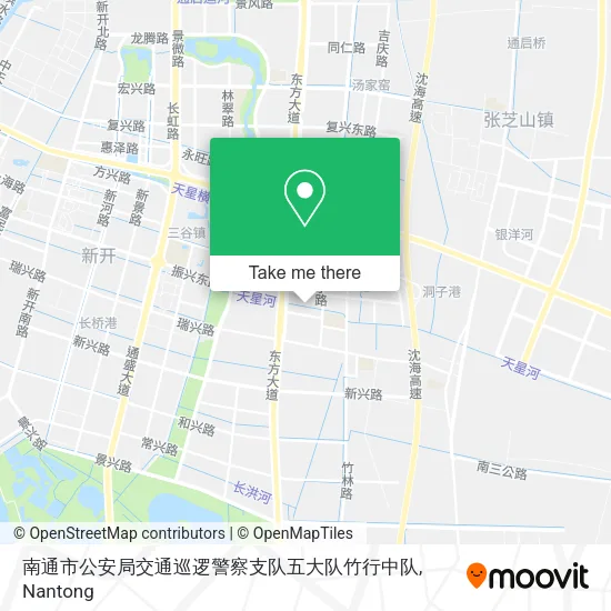 南通市公安局交通巡逻警察支队五大队竹行中队 map