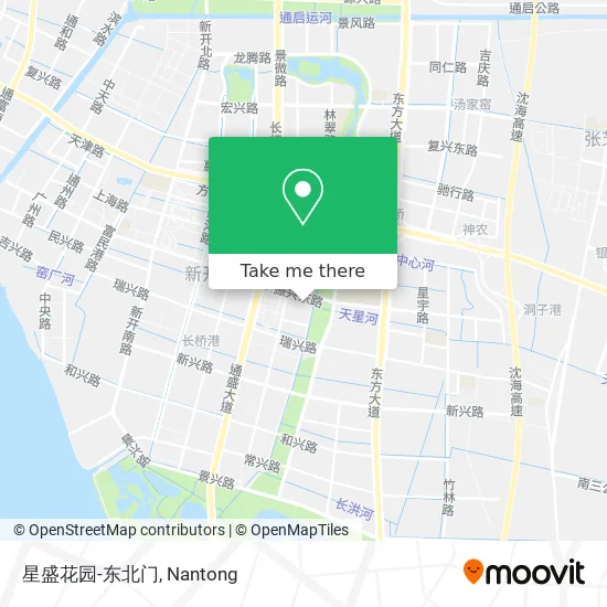 星盛花园-东北门 map