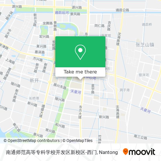 南通师范高等专科学校开发区新校区-西门 map
