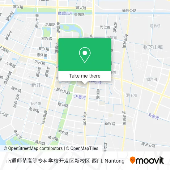 南通师范高等专科学校开发区新校区-西门 map