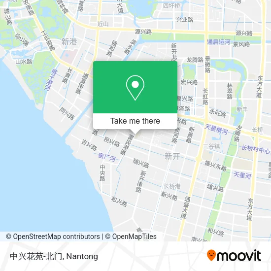 中兴花苑-北门 map