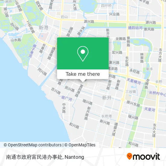 南通市政府富民港办事处 map