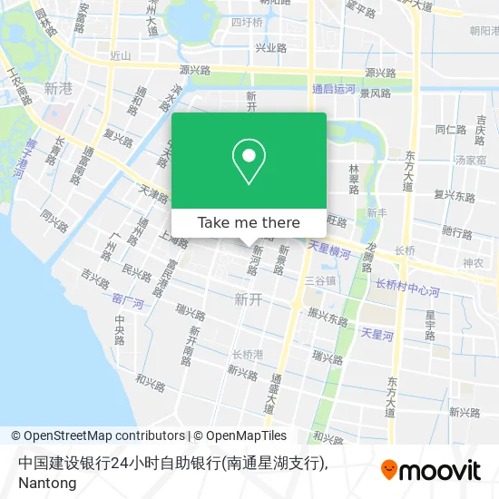 中国建设银行24小时自助银行(南通星湖支行) map