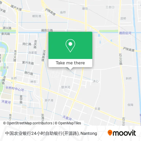 中国农业银行24小时自助银行(开源路) map