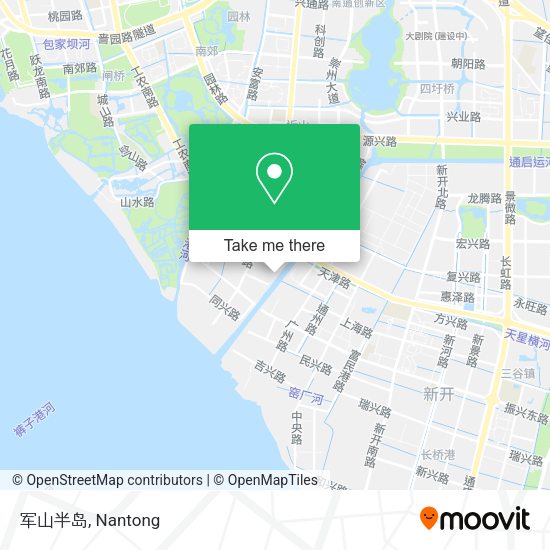 军山半岛 map