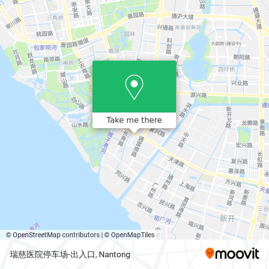 瑞慈医院停车场-出入口 map