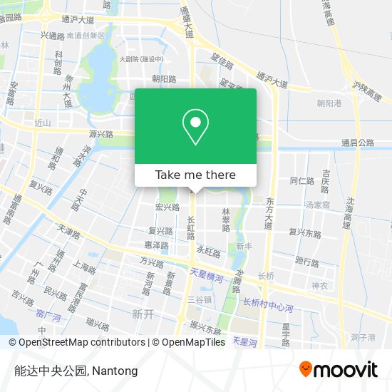 能达中央公园 map