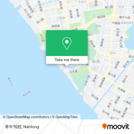 青年驾校 map