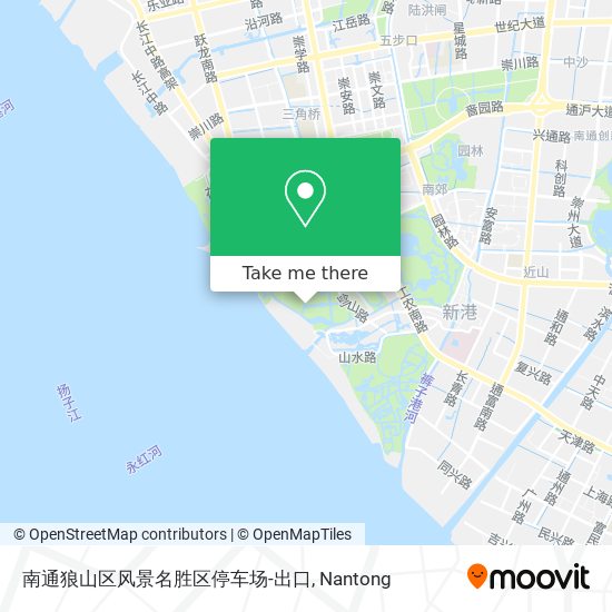 南通狼山区风景名胜区停车场-出口 map