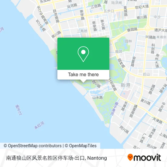 南通狼山区风景名胜区停车场-出口 map