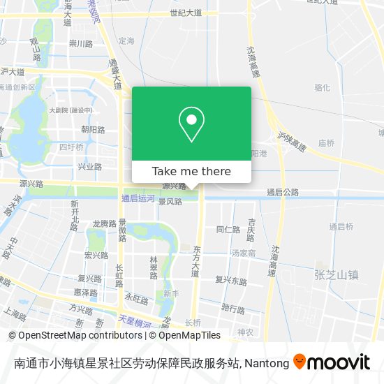 南通市小海镇星景社区劳动保障民政服务站 map
