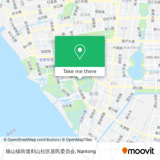 狼山镇街道剑山社区居民委员会 map
