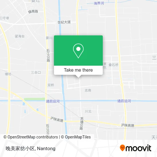 晚美家纺小区 map