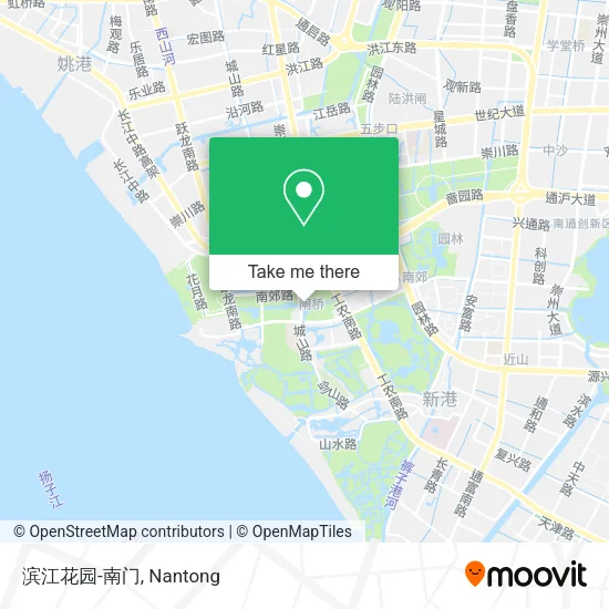 滨江花园-南门 map